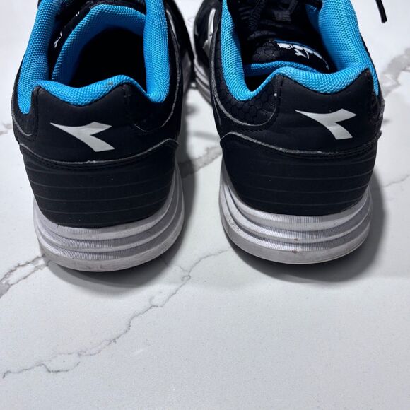 Diadora Nucleo 2 | Women’s Sz 9M Athletic Running Black Teal Blue Sneakers Shoes - Picture 5 of 11